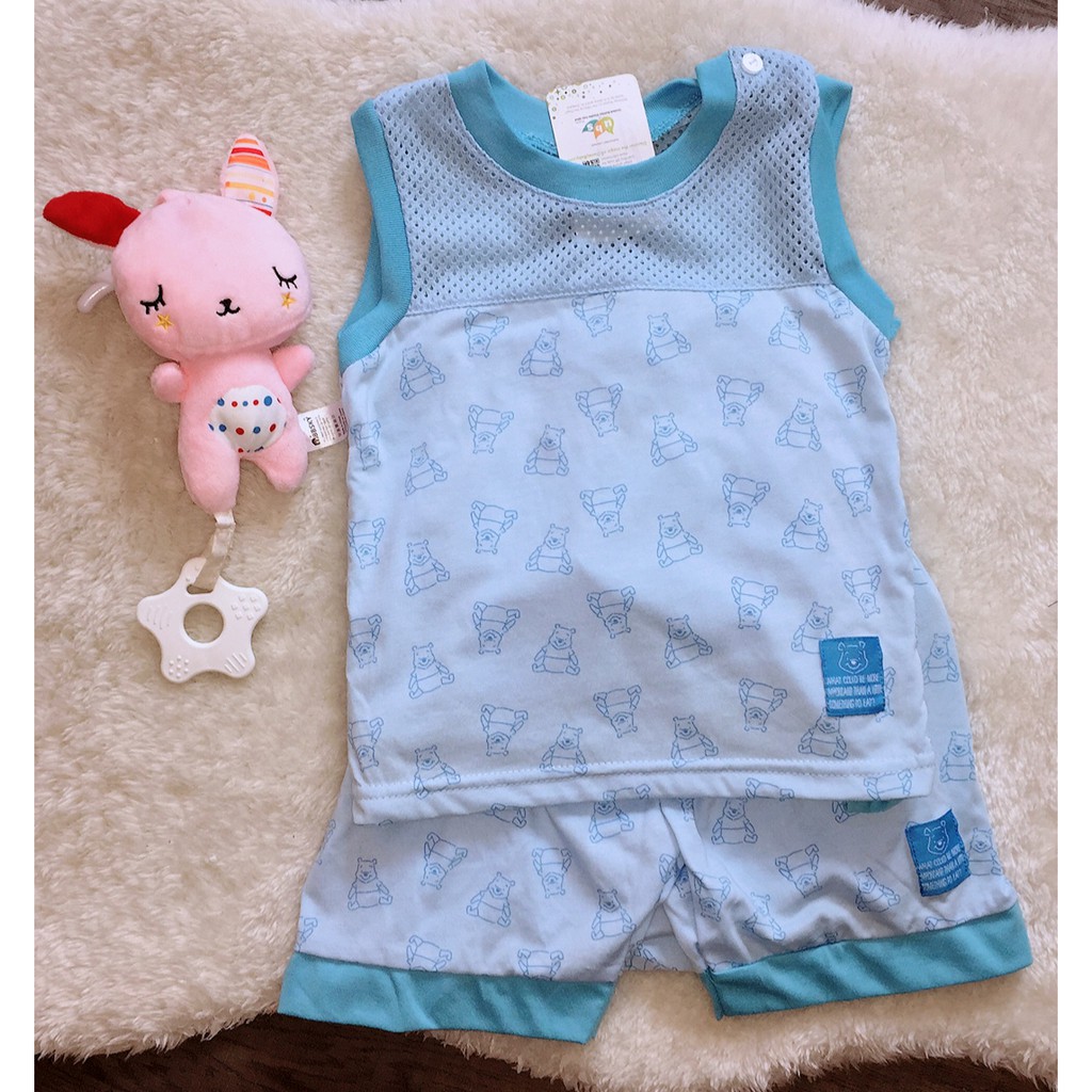 Baju Bayi Jenis Kain Lubang Disney Cuties Baby Sleeveless/Short Sleeve ...