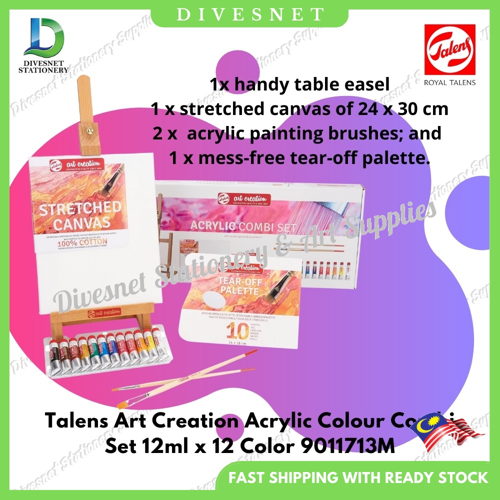 Talens Art Creation Acrylic Colour Combi Set 12ml 12 Color 9011713M