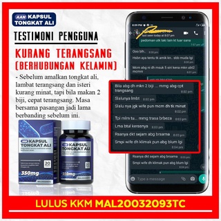 Ubat Kuat Untuk Lelaki Aan Kapsul Tongkat Ali Original Lulus KKM Ubat