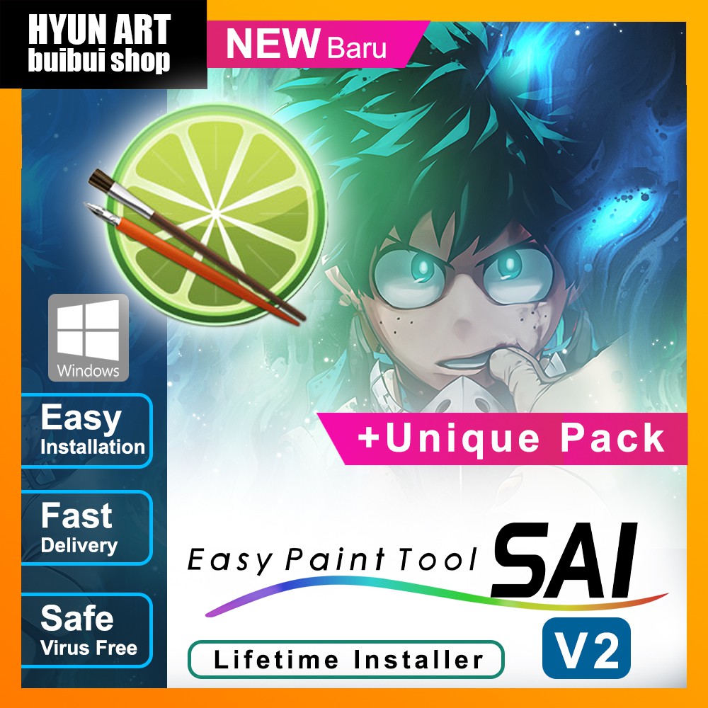  PAINT TOOL SAI 2 FULL VERSION Unique Pack Shopee Malaysia