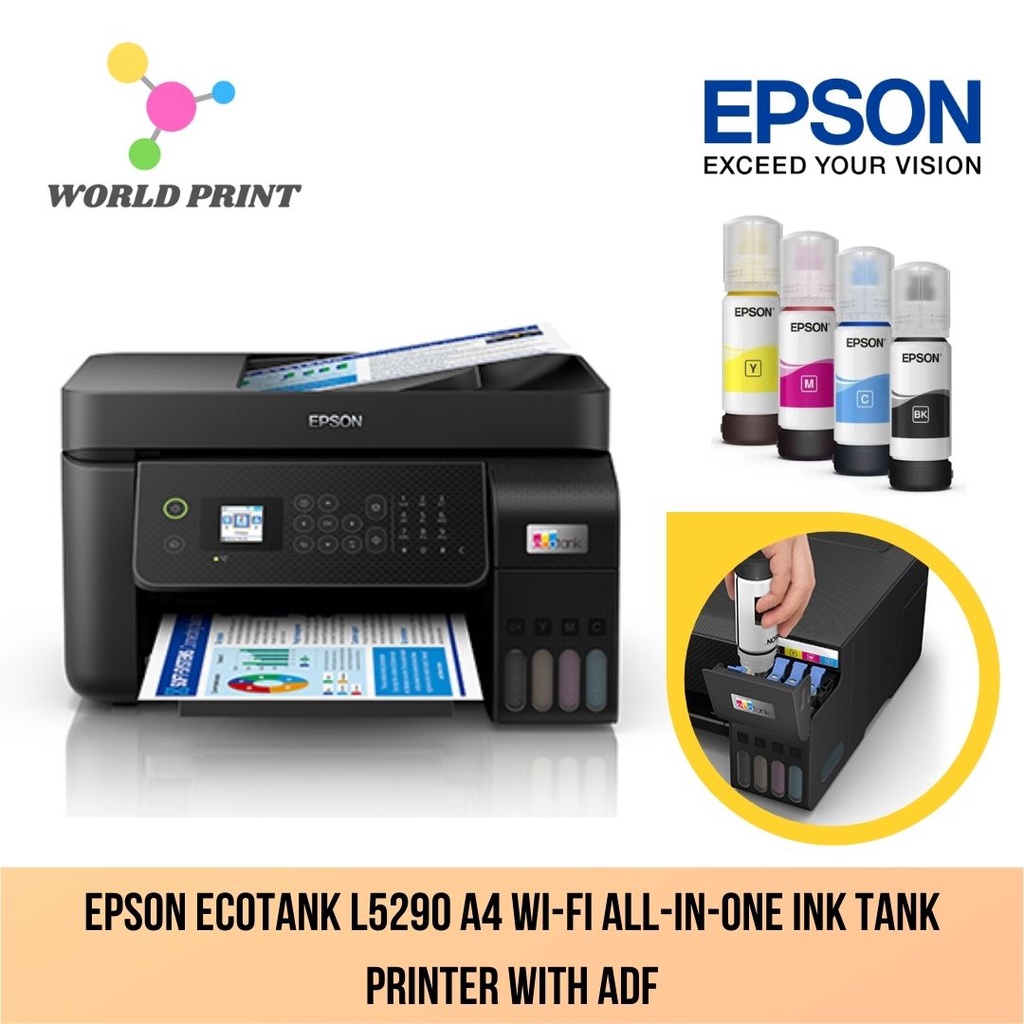 Buy Epson Ecotank L5290 A4 Wi Fi All In One Ink Tank Printer With Adf 7916