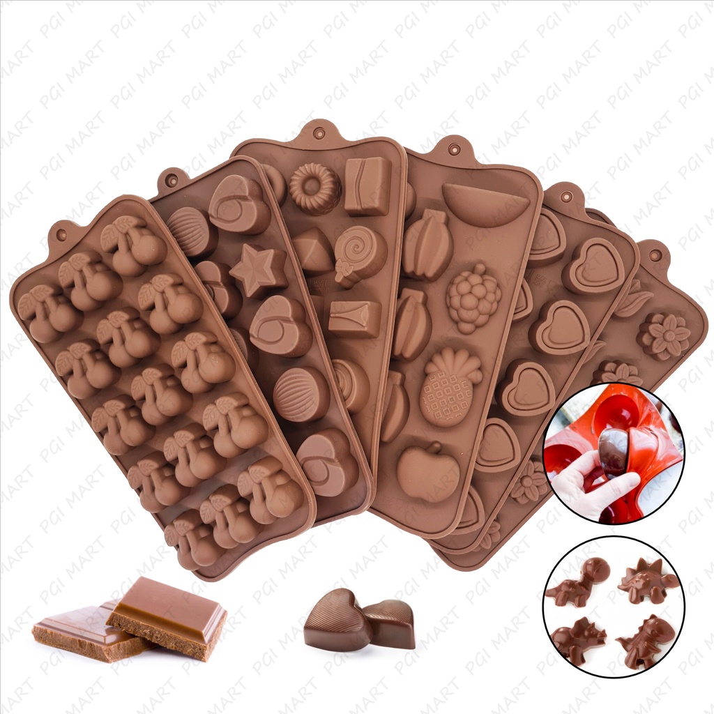 Yuzhou 1 Piece Sweet Moulds Gummy Mould Silicone Chocolate Molds Fruit Jelly Moulds Non Stick Candy Molds Animal Ice Moulds Gummy Molds Wax Melts Moulds for Baking Fondant Cake Decorating Ice Cube 