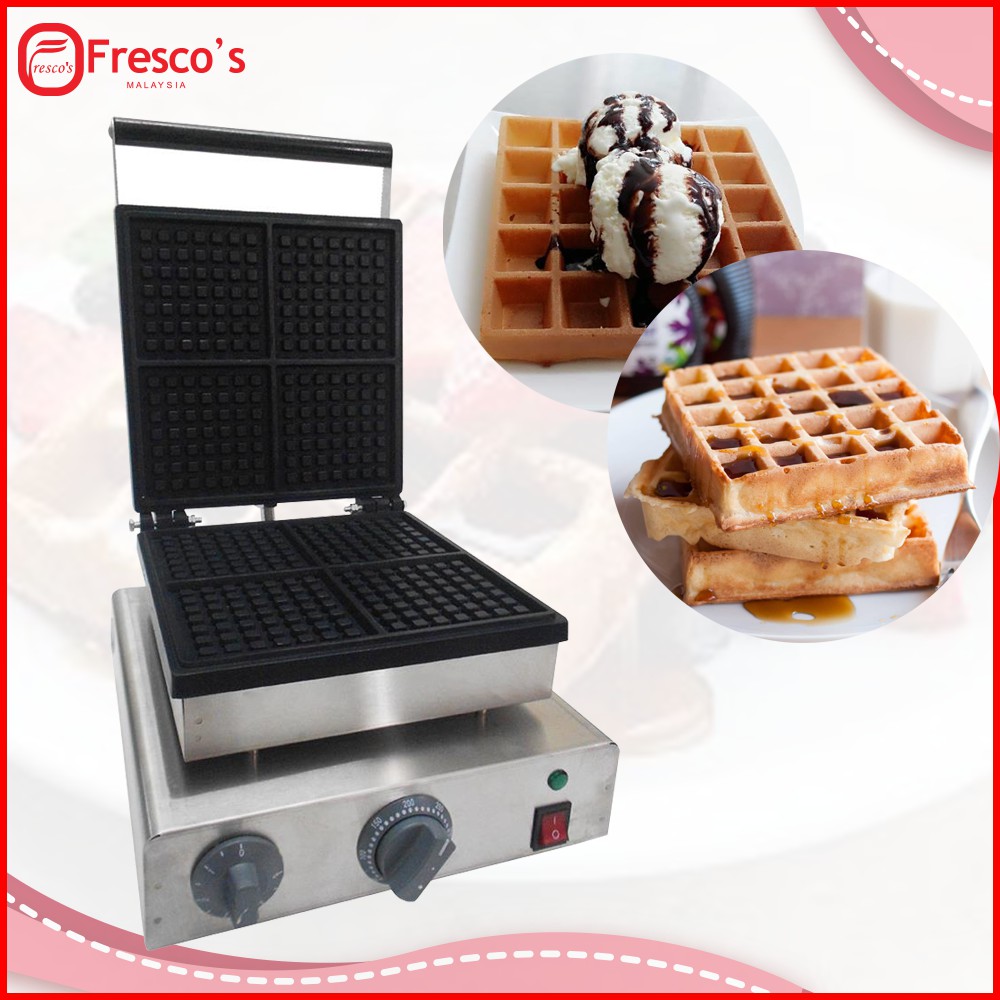 Fresco Square Waffle Machine Mesin Waffle Shopee Malaysia