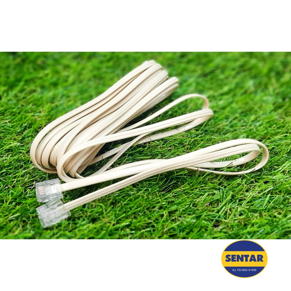 [100 Original] Telephone Line Extension Cord (5m) Shopee Malaysia