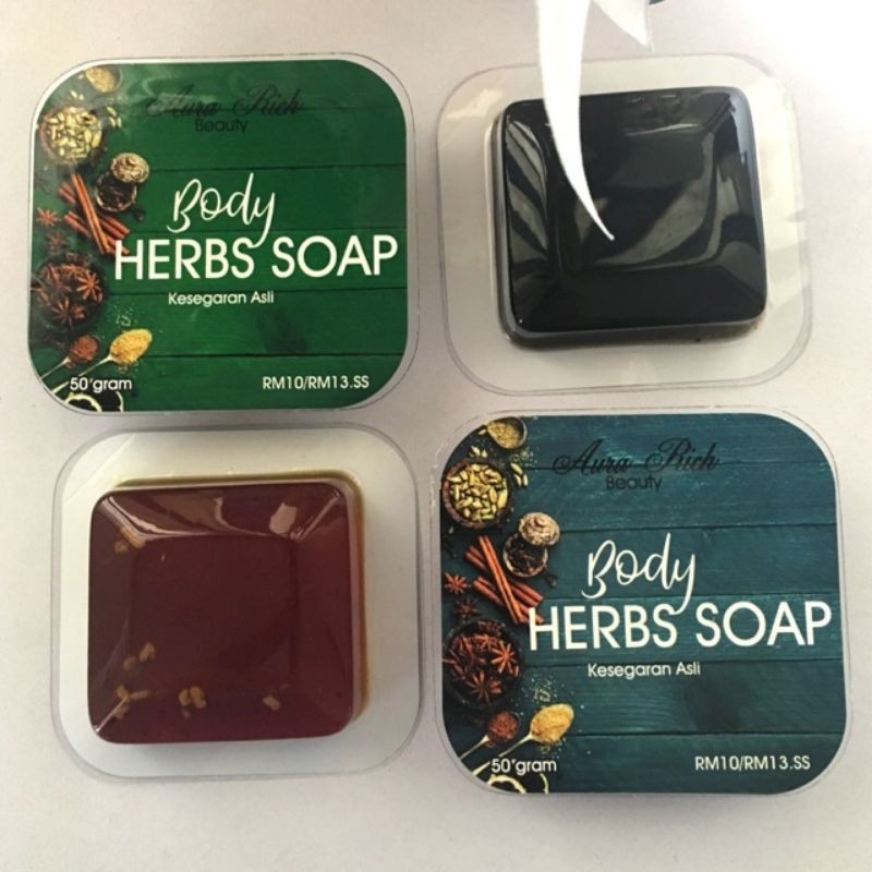aura rich body herbs soap
