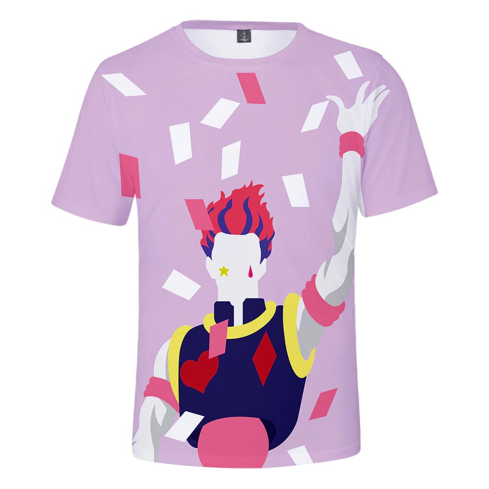 3d Hisoka T Shirt Men Casual Print 3d T Shirt Hisoka Short Sleeve T Shirts Shopee Malaysia - roblox hisoka shirt