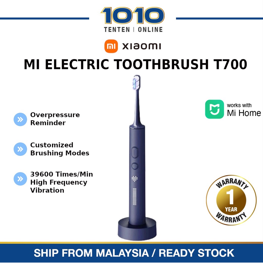 XIAOMI MIJIA MI SONIC ELECTRIC TOOTHBRUSH T700 IPX7 RECHARGEABLE LED