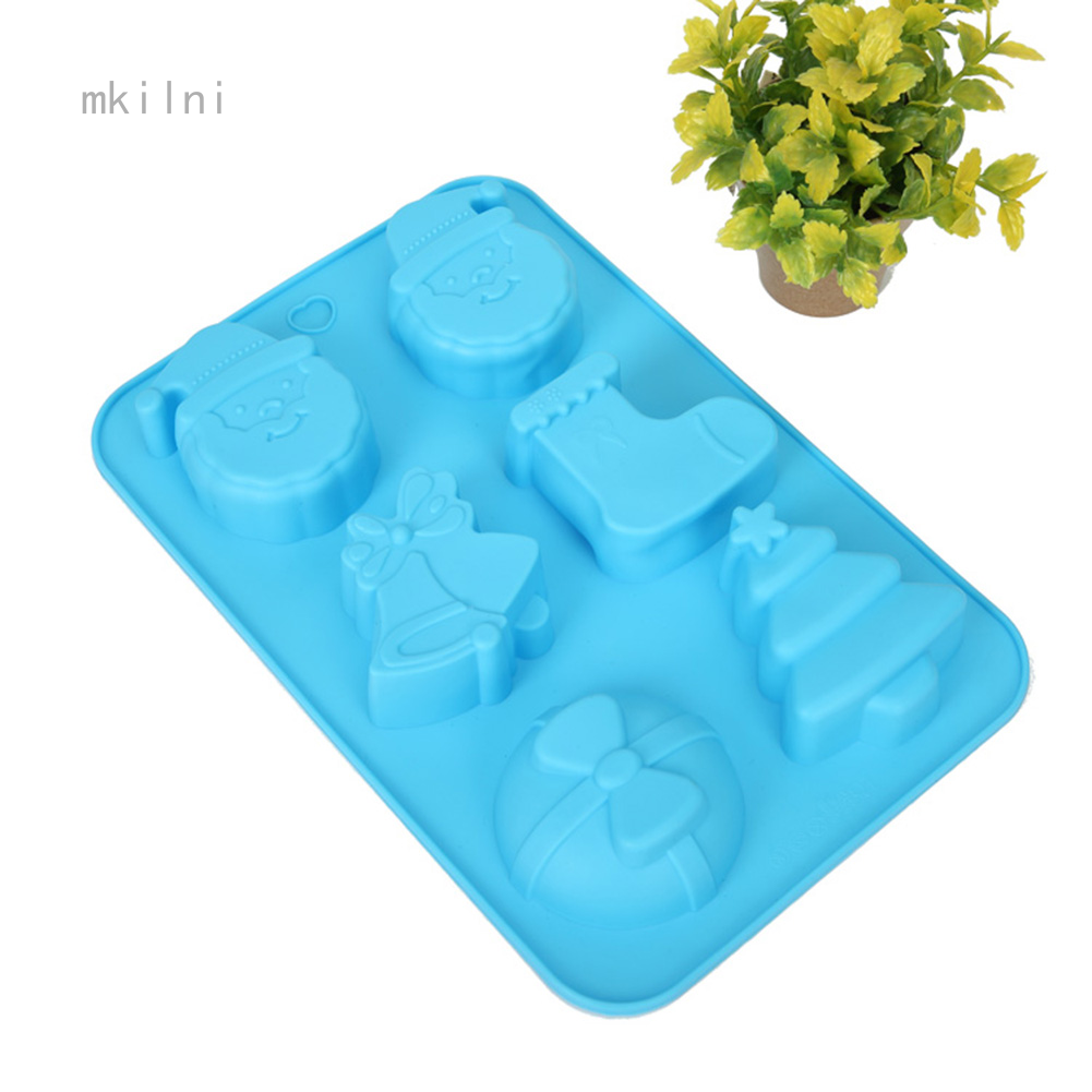 6 Santa Socks Christmas Tree Cake Mold Ice Cube Mold Shopee Malaysia