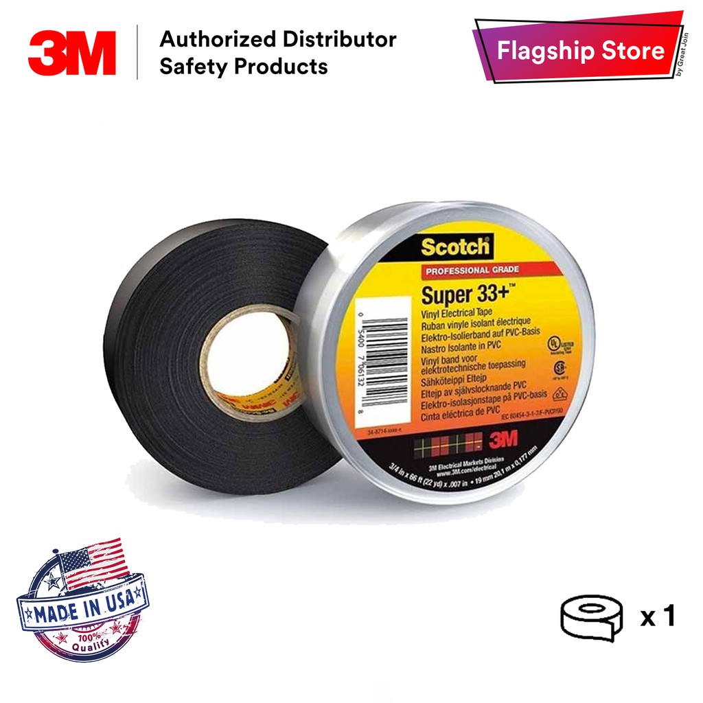 3M Scotch Super 33+ Vinyl Electrical Tape/Wire Tape/Electrical
