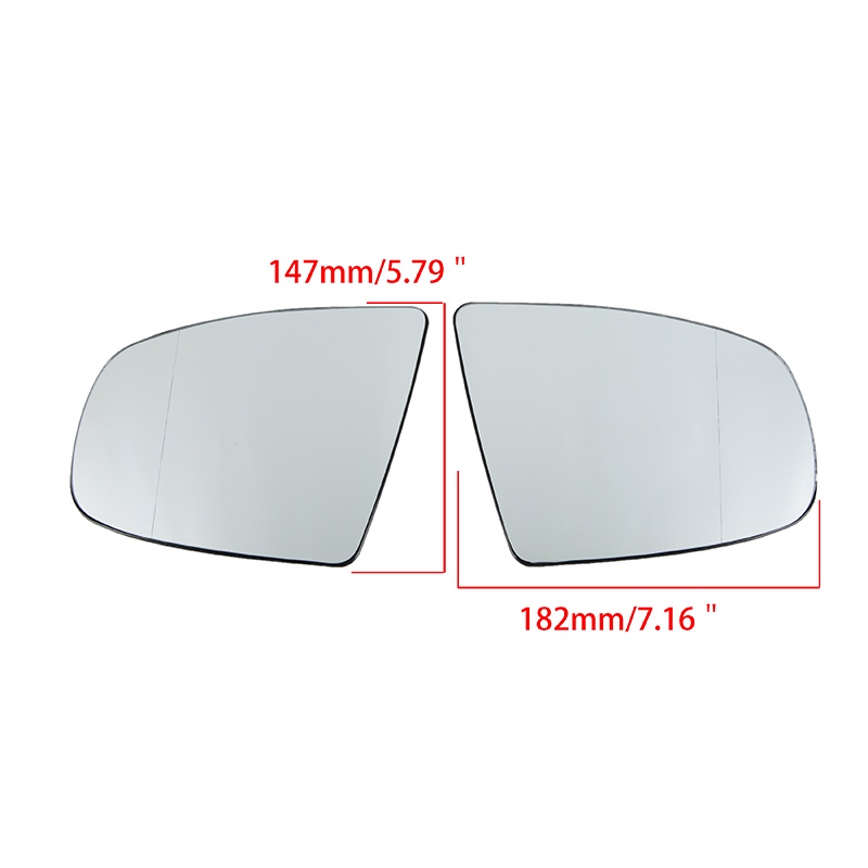Cdrox White Front Right Side Wing Rearview Mirror Glass Replacement For BMW X5 E70 2008-2013 51167174981 