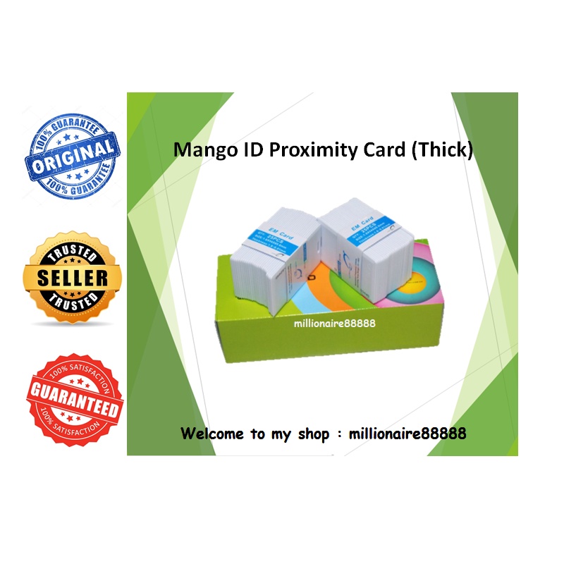 Original Mango High Quality ID Proximity Card EM Door Entry Touch Card