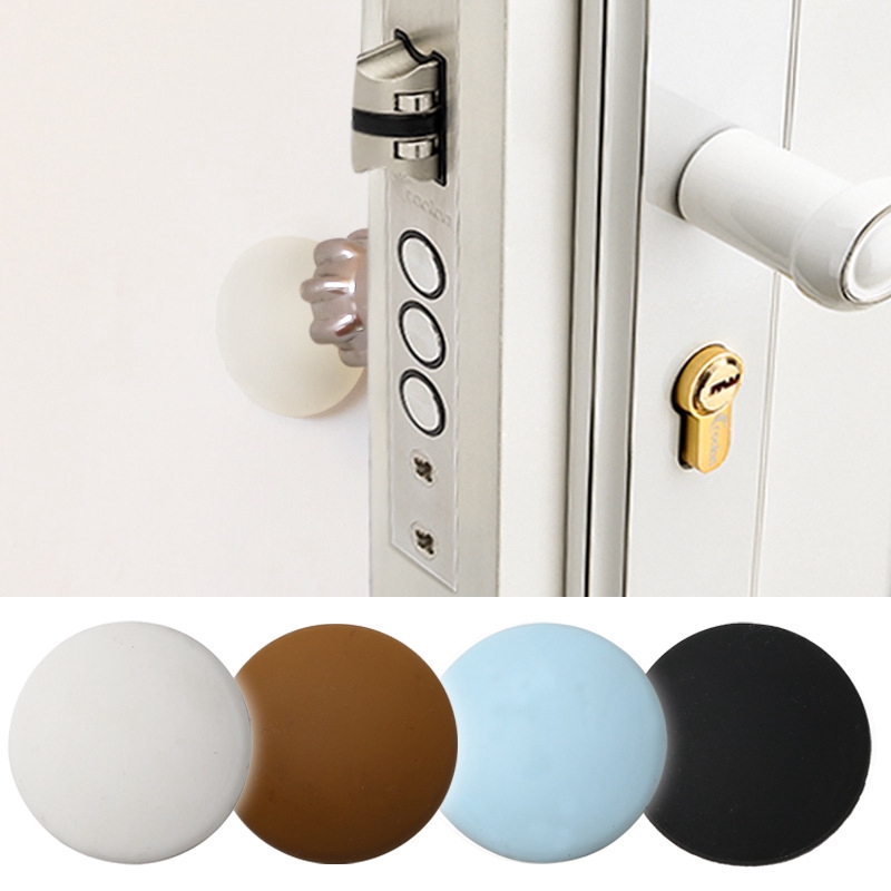 Self Adhesive Rubber Door Buffer Wall Protectors Door Handle Bumpers