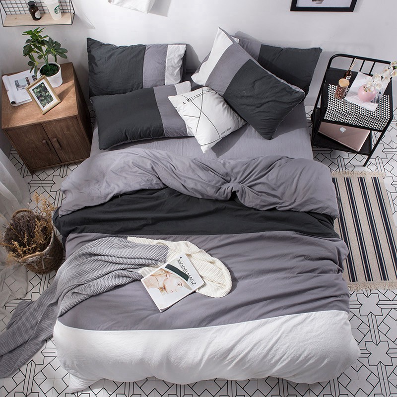 Grey Duvet Cover Cheap Bed Linen Online Three Colors Quilt