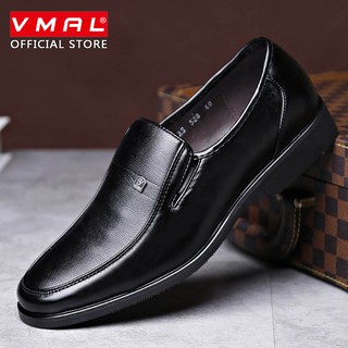 VMAL Men’s PU Leather Dress Formal Oxfords Leather Shoes Business Shoes Slip-On