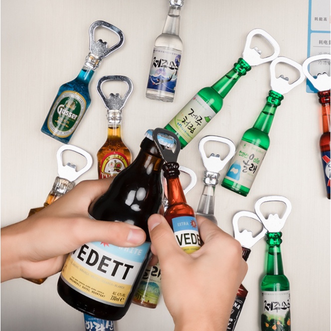 Creative beer bottle opener 3D stereo bottle opener Fridge magnets