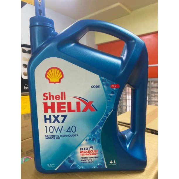 600049916 Shell Helix Hx7 10w40 Semi Synthetic Engine Oil 4l Shopee