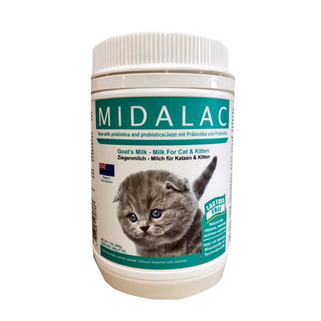 Midalac Goat's Milk Powder For Cat & Kitten 200G | Shopee ...