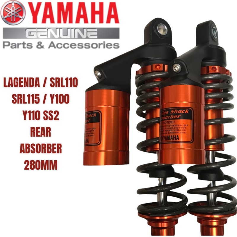 🔥RESTOCK!!BETTER VERSION YAMAHA TANK ABSORBER REAR 280MM ADJUSTABLE LAGENDA/SRL ZR/SRL110/SRL115