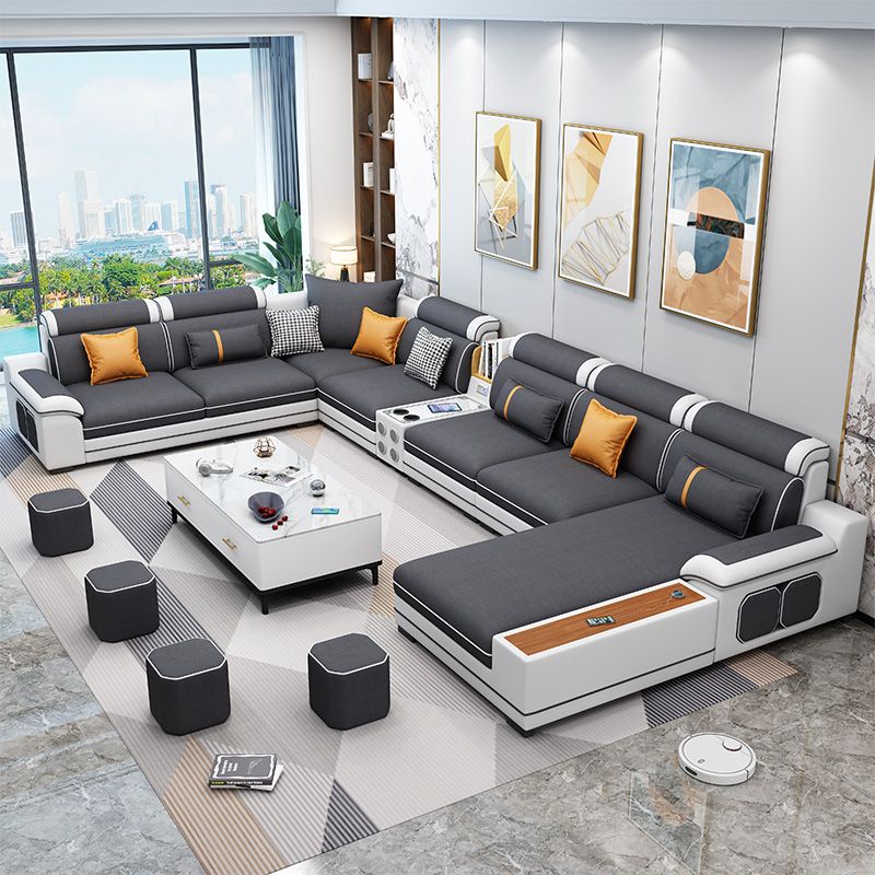 Nordic 2022 new fabric sofa combination modern minimalist furniture large apartment technology fabric latex sofa living