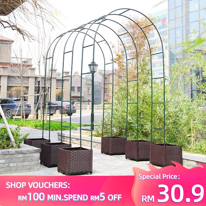 Garden Decoration Outdoor Arch Rack Wrought Iron Arch Wall Trellis For ...