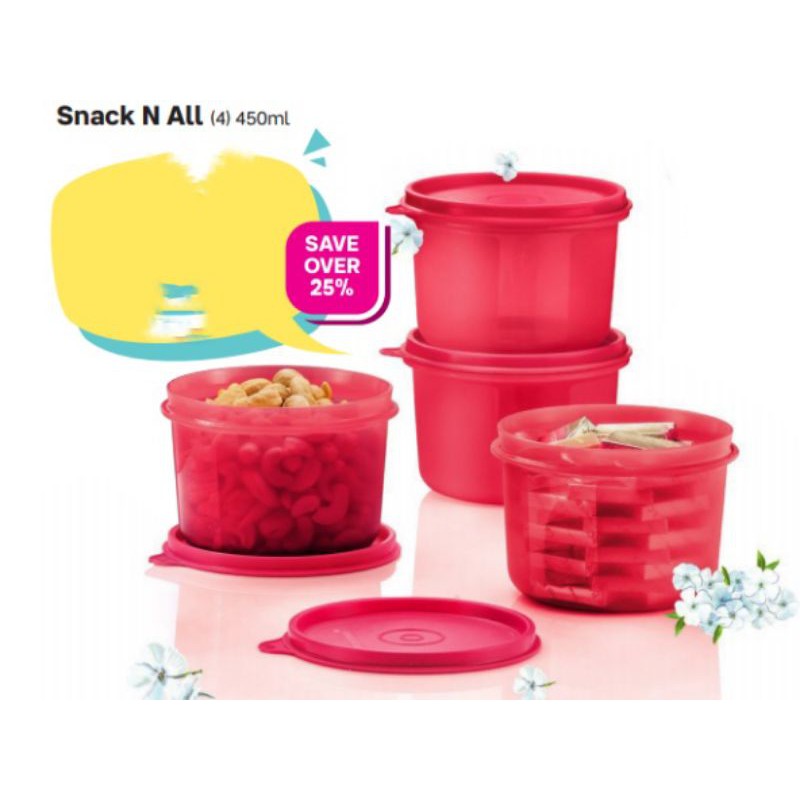 Snack N All 450ml Tupperware Original 🔥 Ready Stock 🔥 | Shopee Malaysia