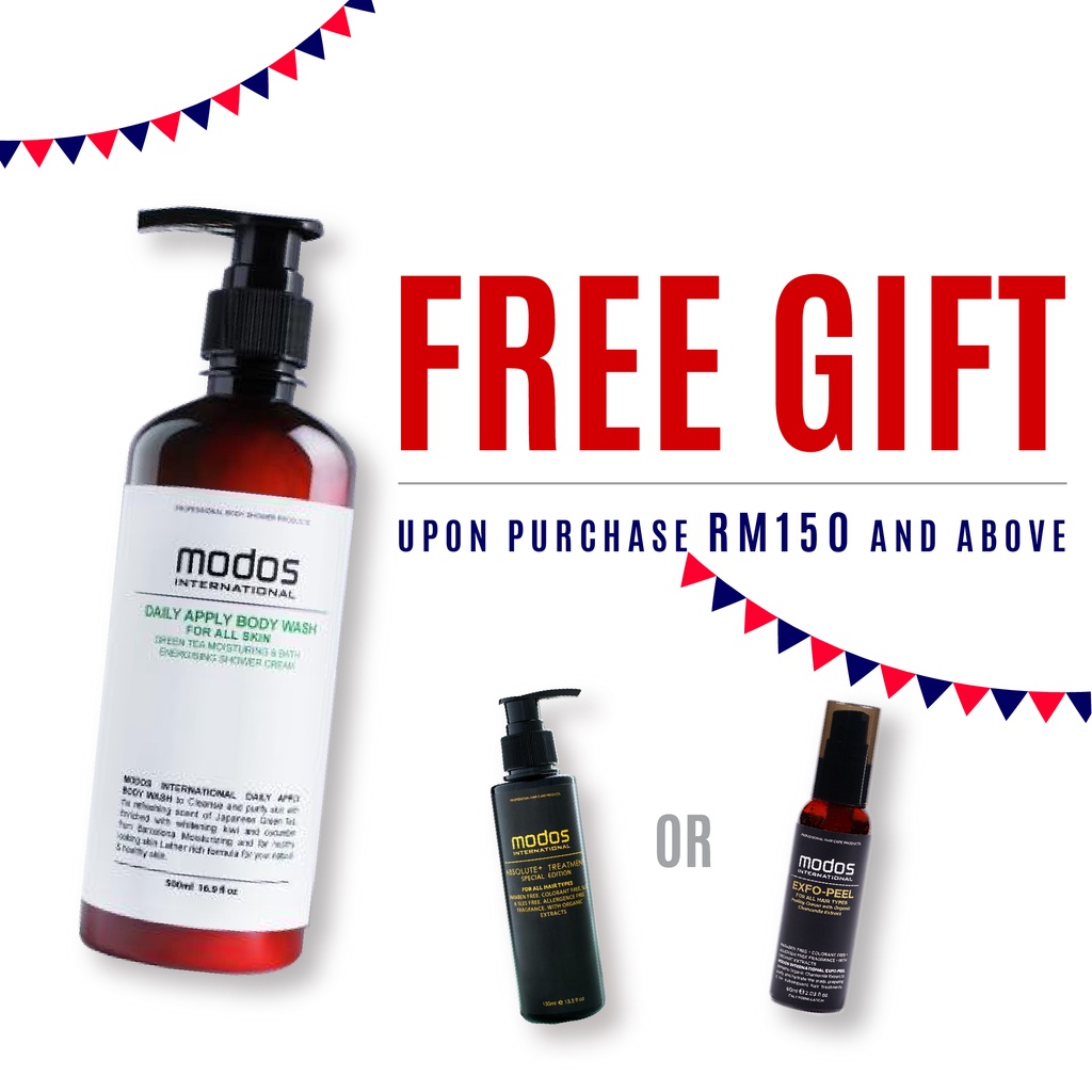 Modos International Japanese GreenTea Body Wash & Lotion (Box Set)