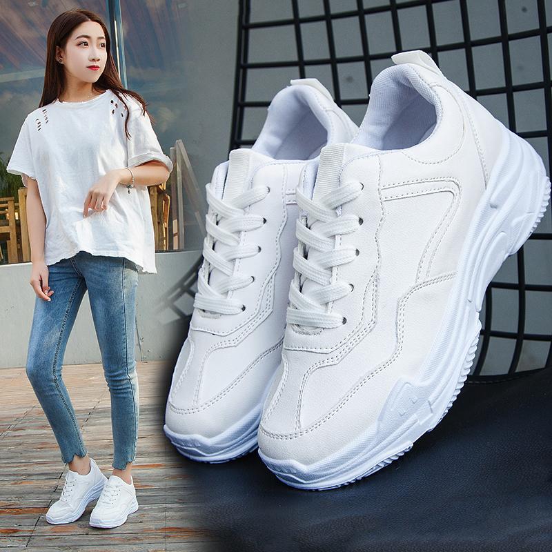 ladies white casual trainers