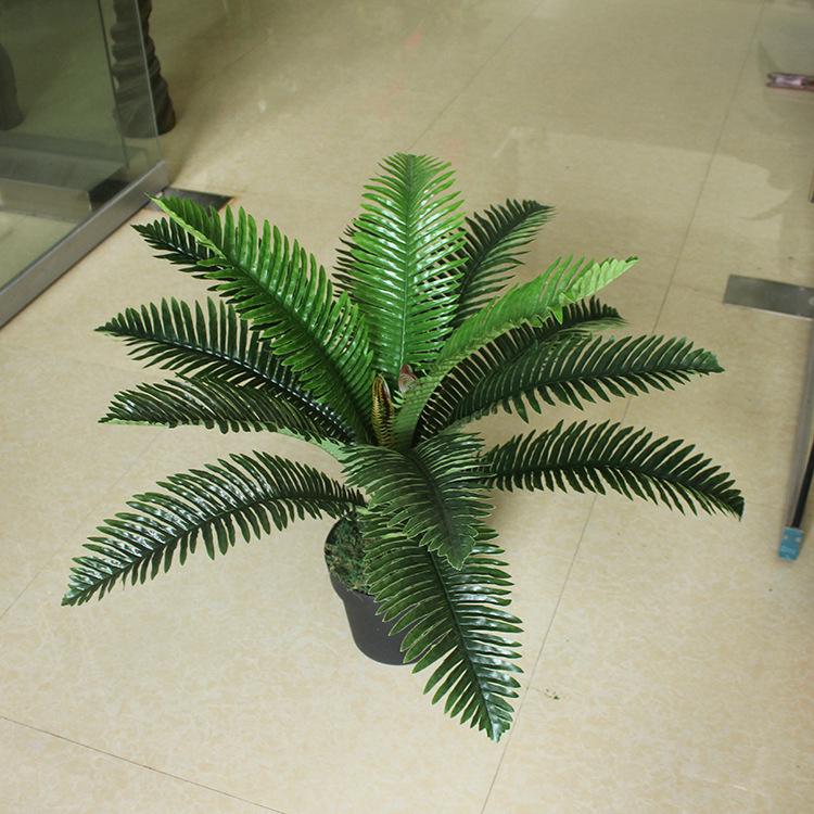 Artificial Plants 70cm Sunflower Fern Leaf Cycad Bonsai Mini Tree Fake Plants Living Room Hotel Office Decoration