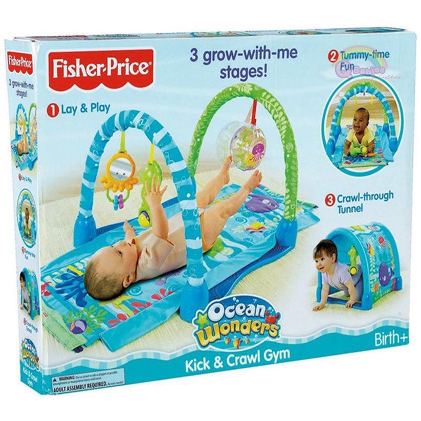 Fisher Price Ocean Wonders Kick Crawl Gym Shopee Malaysia