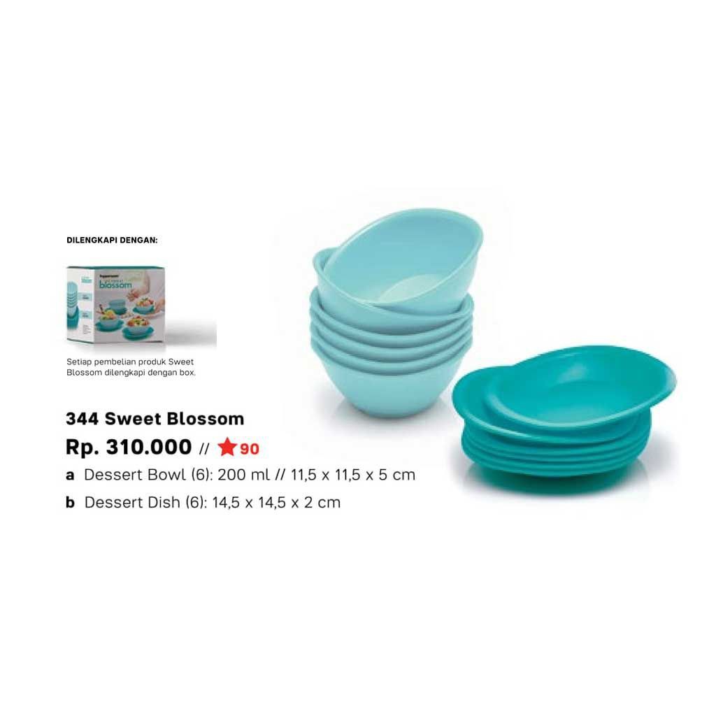 Cheapest Tupperware Sale 50 Blue Sweet Blossom Original Blue Shopee Malaysia