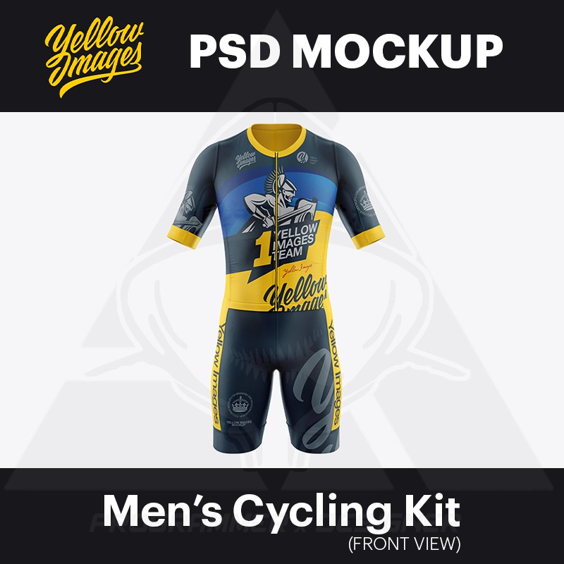 Download Yellow Images Men S Cycling Kit Psd Mockup Front View Shopee Malaysia