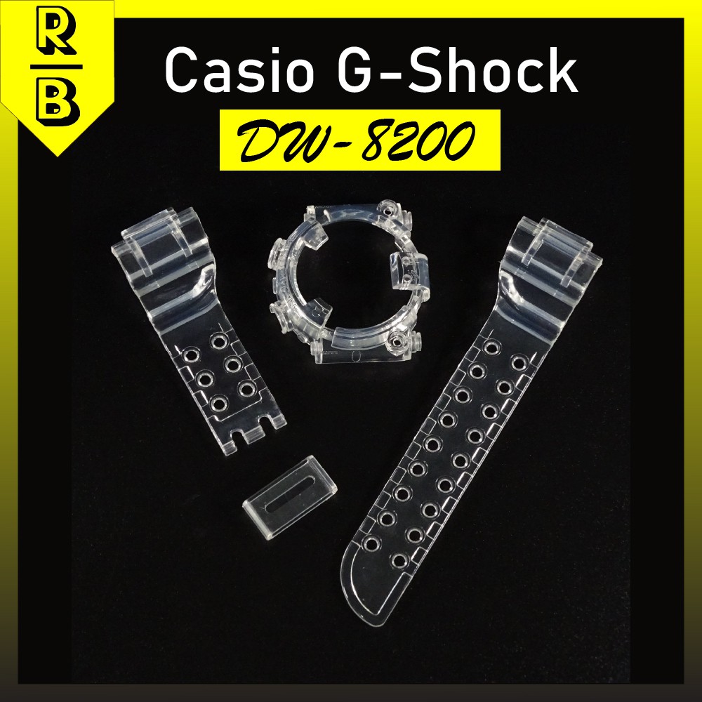 RBB] Casio G Shock DW-8200 BNB Transparent Straps Band and Bezel Clear  Jelly | Shopee Malaysia