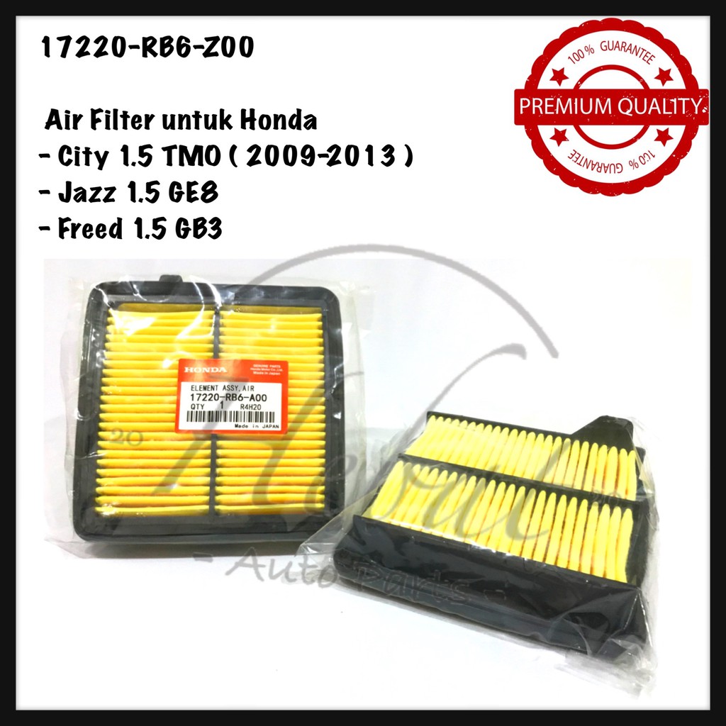 Honda City Tmo / Jazz / Freed ( 2009~2013 ) Air Filter 17220-Rb6-Z00 | Shopee Malaysia