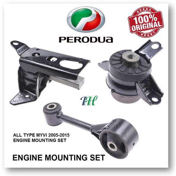 MYVI 1.0, 1.3, MYVI LAGI BEST ENGINE MOUNTING SET ORIGINAL ...