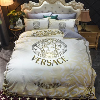 Clearance Complete Set Premium Night Versace Comforter Bedsheet