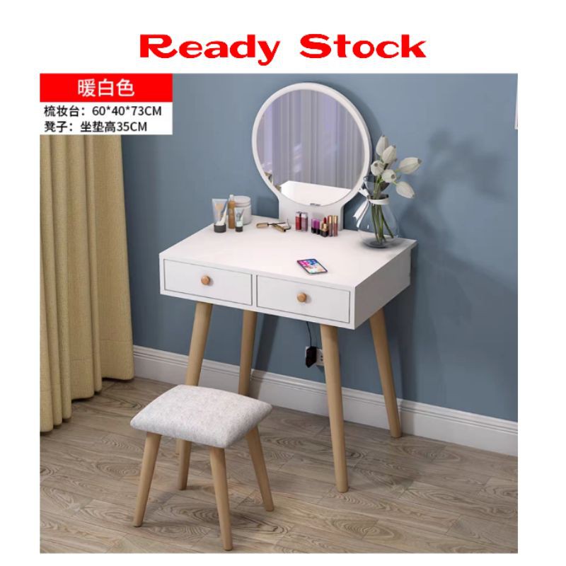 Dressing Table Modern Dressing Table Meja Solek Simple Meja Nordic Shopee Malaysia