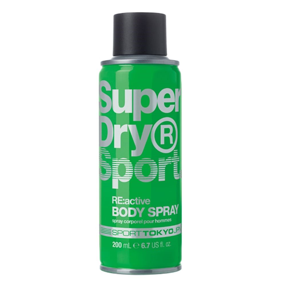 Superdry Sport RE Active Body Spray 200ml Energising Body Spray For