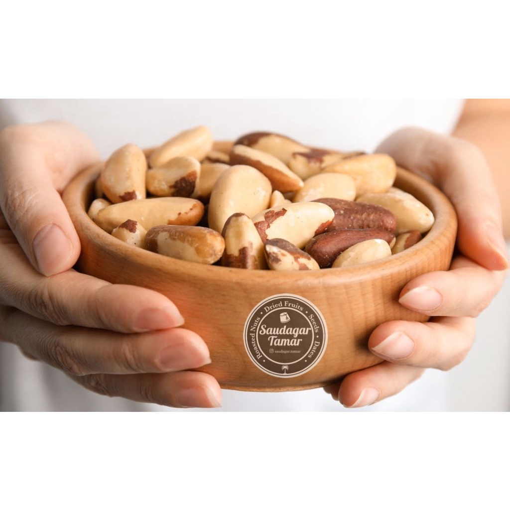 Organic Brazil Nuts [220g] - Halal Certified, Big Nuts Slow Roasted ...