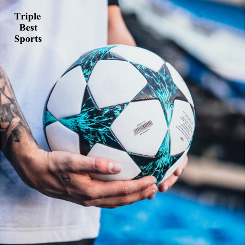 With Free Pump Set 1 Pcs Size 4 Size 5 match High Quality Bola Sepak Premier League Anti-Slip Soft PU Leather 11 person competition Size 4 Soccer Football