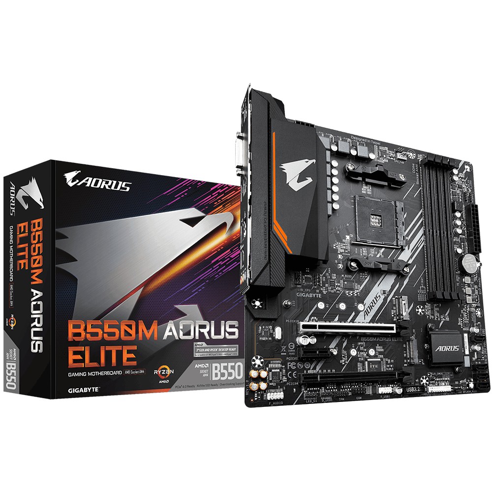 Gigabyte B550m Aorus Elite Amd Socket Am4 B550 Support For 3rd Generation Amd Motherboard Amd Ryzen Cpu Combo Shopee Malaysia