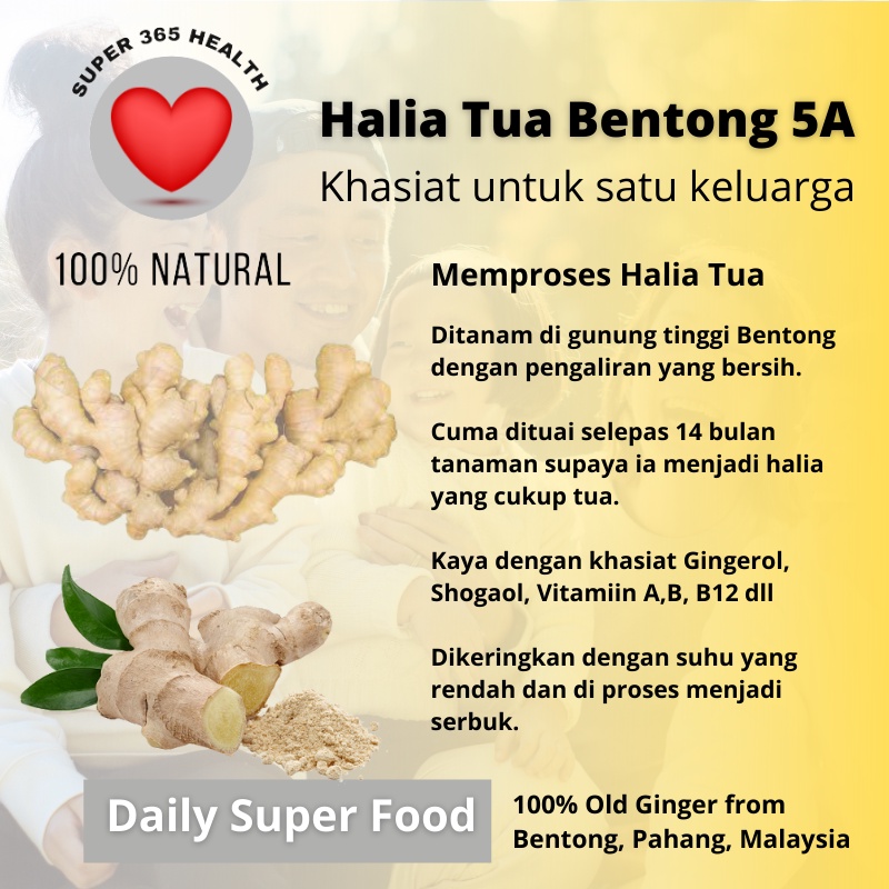 Halia Tua Bentong Dalam Kapsul Terbaik Gred 5a Halia Tua Bentong Haliatua Haliabentong Ginger Gingertea Shopee Malaysia