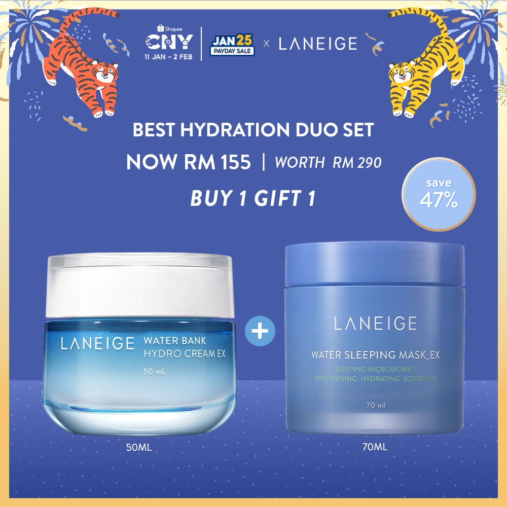 [CNY Exclusive] Laneige Best Seller Hydration Duo Set (BUY 1 FREE 1 ...