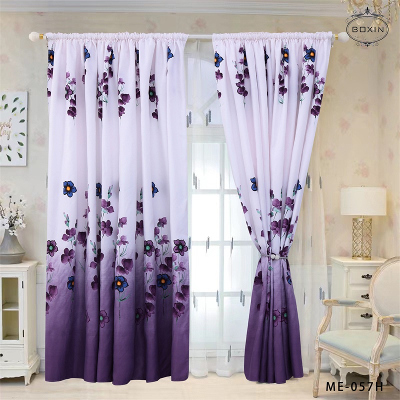 HOOK Type Modern Langsir Curtain Semi Blackout Langsir Pintu Door ...