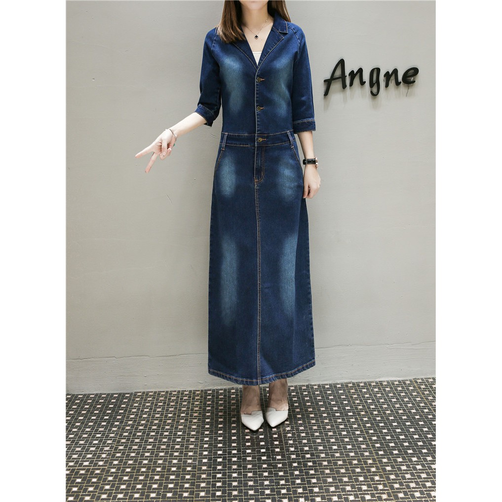 denim dress shopee