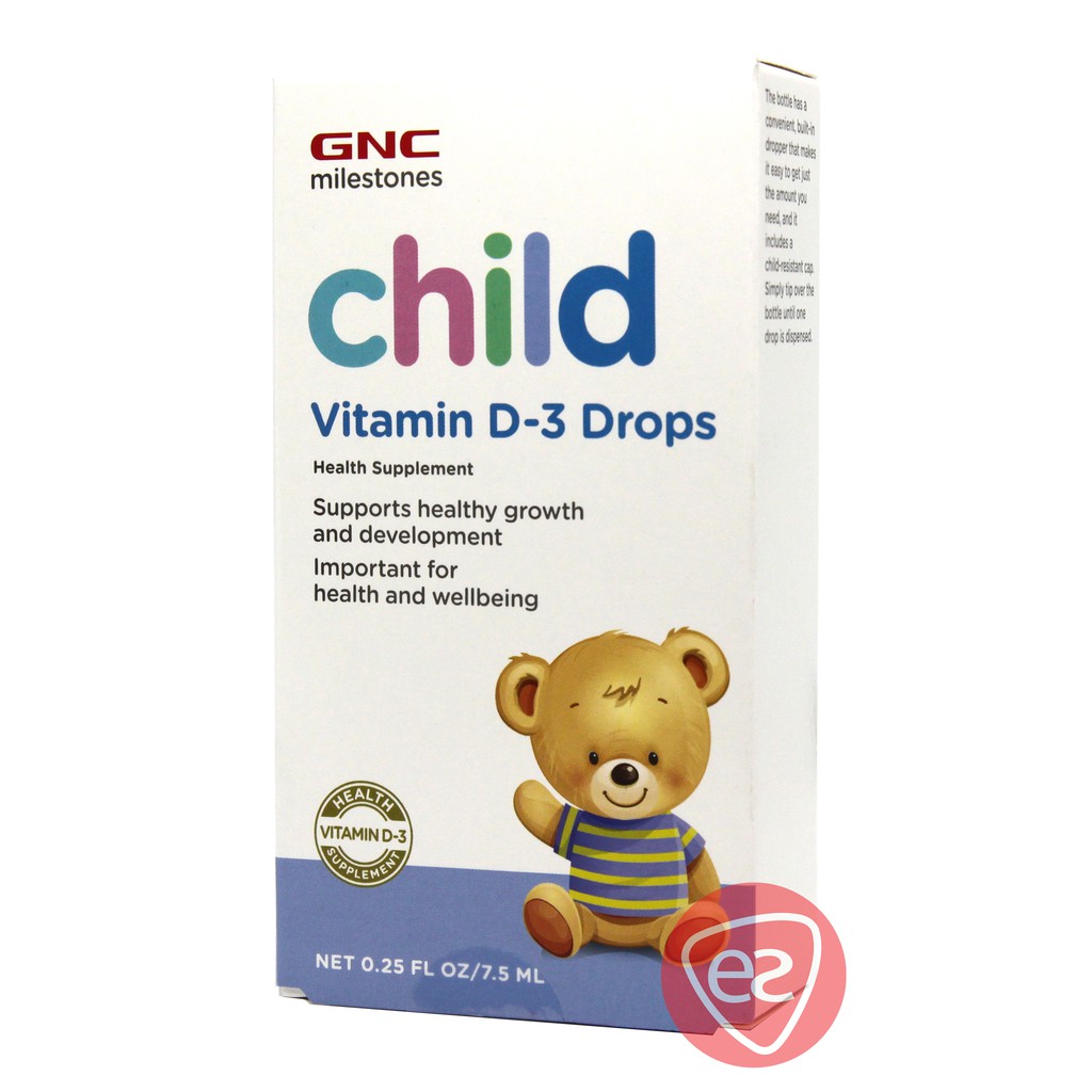 GNC CHILD VITAMIN D3 DROPS 7.5ML (GNC MILESTONES) Shopee Malaysia