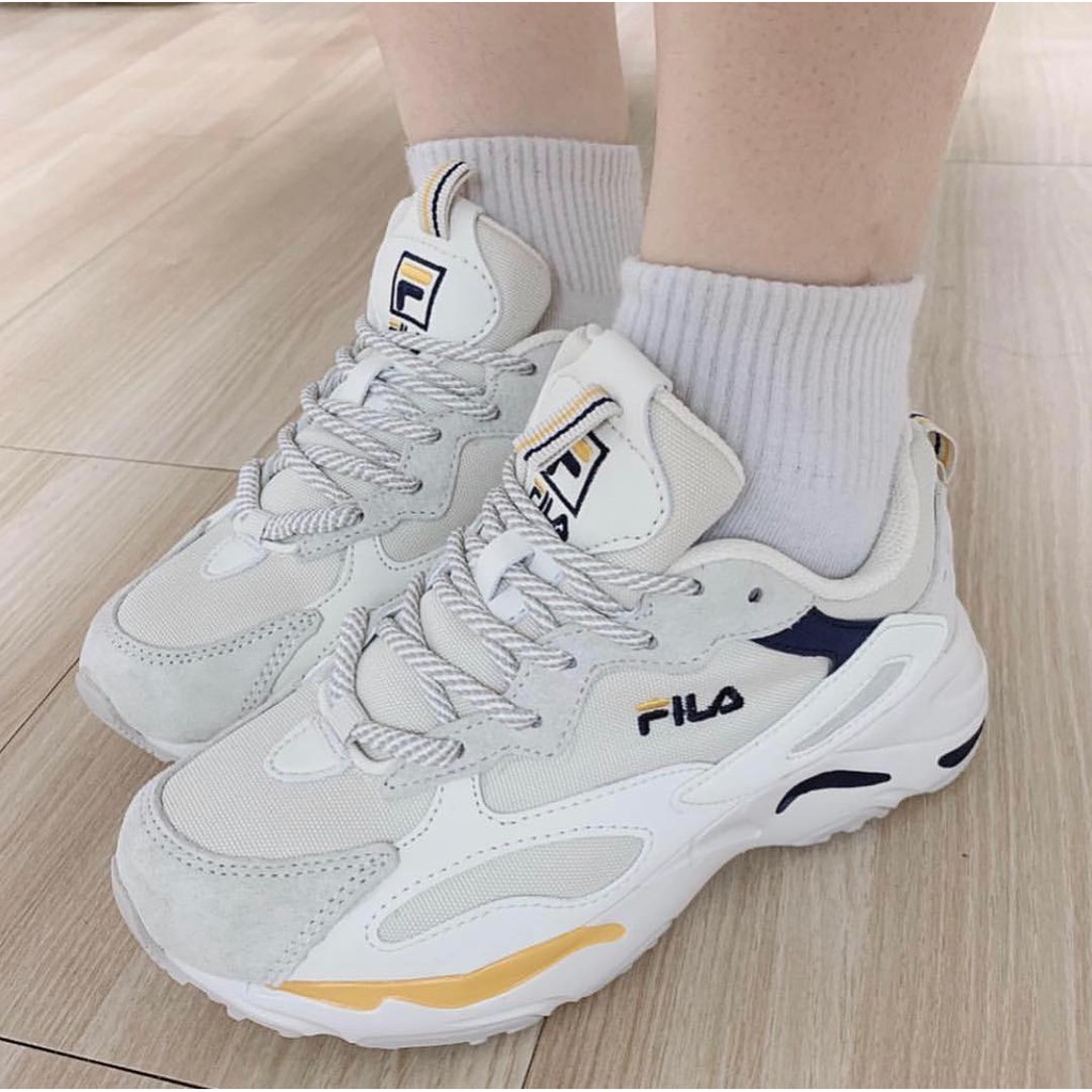 fila ray tracer white cream