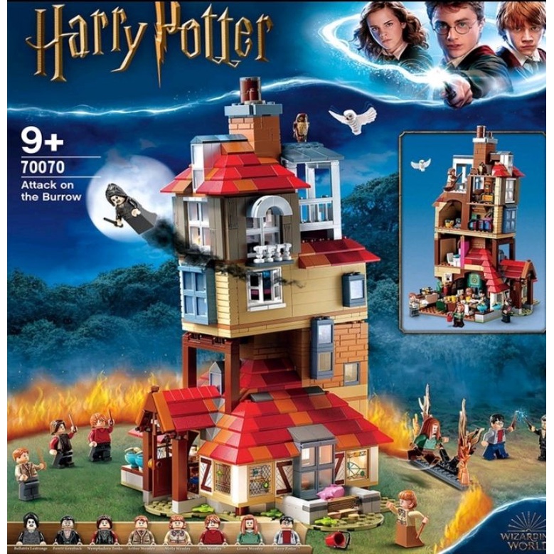 lego harry potter attack on the burrow