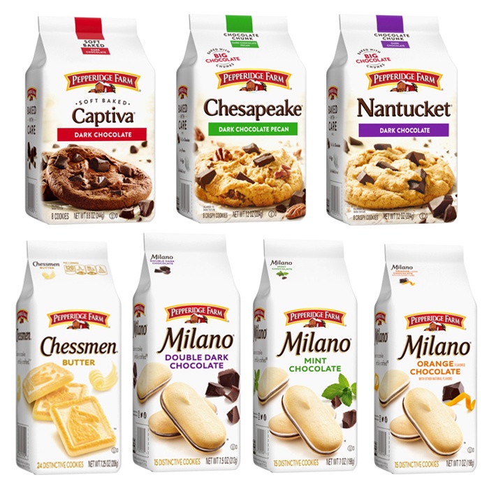 Pepperidge Farm Milano Cookies (Mint Choco/Orange Choco/Double Dark Choco/Chessmen Butter/Nantucket/Captiva/Choc Macadam