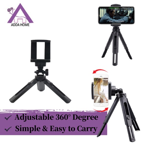 Desktop Telescopic Tripod Shooting Small Video Fixed Camera Mobile Phone Holder 台式伸缩三脚拍手机支架