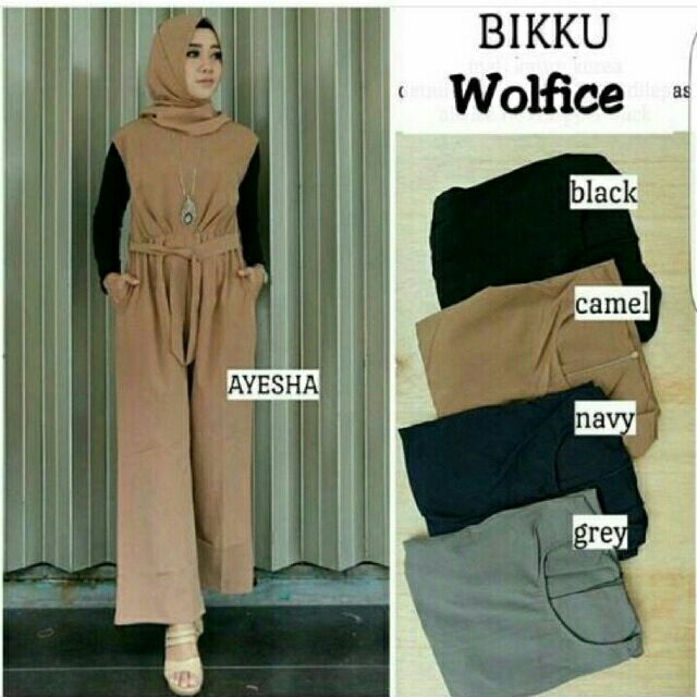 baju jumpsuit shopee